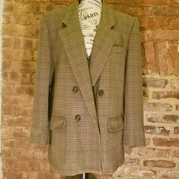 Evan Picone Jackets & Blazers - Evan Picone Vintage Plaid Double Breasted Jacket